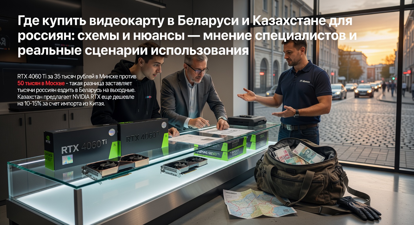 Где купить видеокарту в Беларуси и Казахстане для россиян: схемы и нюансы — мнение специалистов и реальные сценарии использования