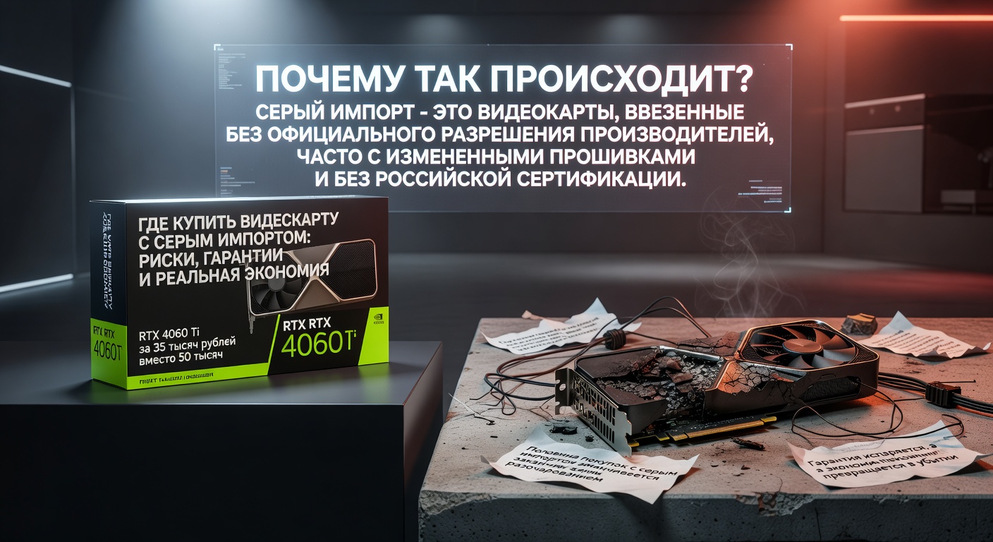 Где купить видеокарту с серым импортом: риски, гарантии и реальная экономия: какие модели актуальны и стоят своих денег в 2026