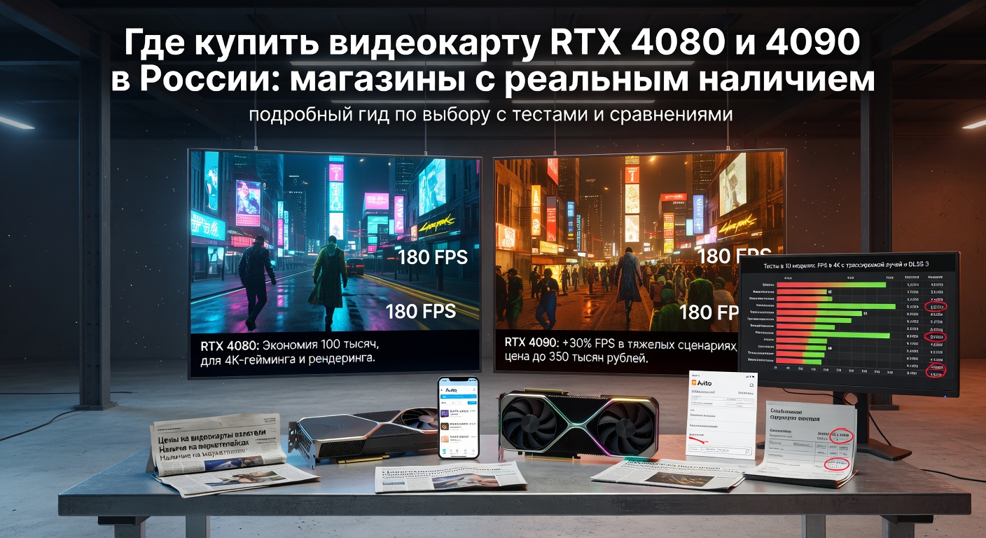 Где купить видеокарту RTX 4080 и 4090 в России: магазины с реальным наличием: подробный гид по выбору с тестами и сравнениями